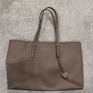 Michael Kors Taupe Tote Bag